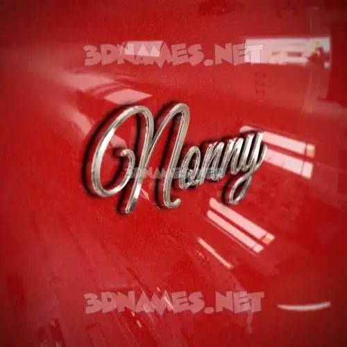 nonny in Car Paint style - 3D name wallpaper nonny in Car Paint style - 3D name wallpaper