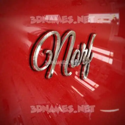 norf in Car Paint style - 3D name wallpaper norf in Car Paint style - 3D name wallpaper