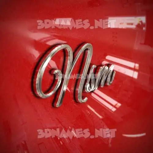 nsm in Car Paint style - 3D name wallpaper