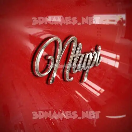 ntupi in Car Paint style - 3D name wallpaper