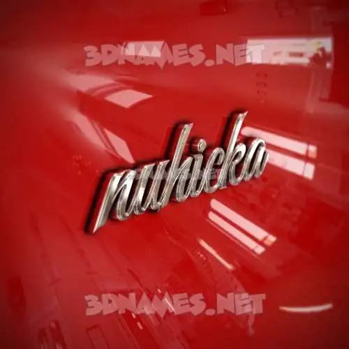 nuhicka in Car Paint style - 3D name wallpaper nuhicka in Car Paint style - 3D name wallpaper