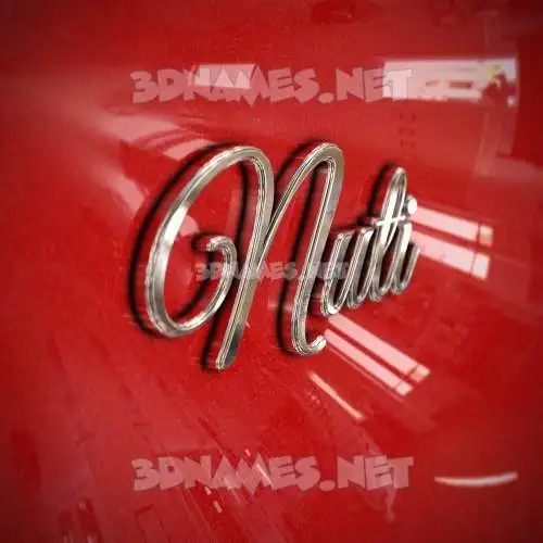 nuti in Car Paint style - 3D name wallpaper nuti in Car Paint style - 3D name wallpaper