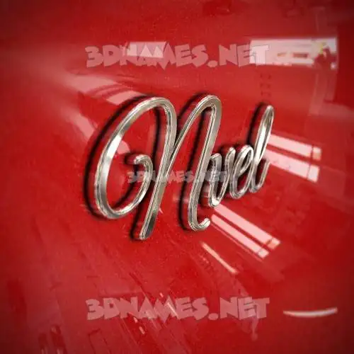 nvel in Car Paint style - 3D name wallpaper