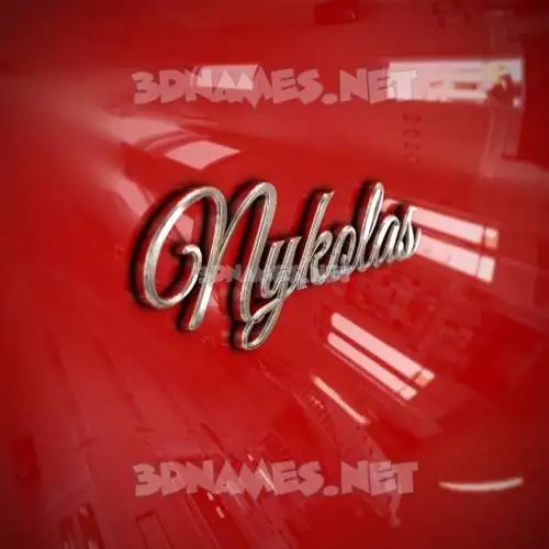 nykolas in Car Paint style - 3D name wallpaper nykolas in Car Paint style - 3D name wallpaper