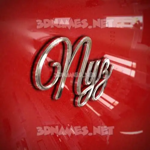 nyz in Car Paint style - 3D name wallpaper nyz in Car Paint style - 3D name wallpaper