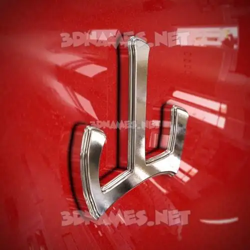 山 in Car Paint style - 3D name wallpaper 山 in Car Paint style - 3D name wallpaper