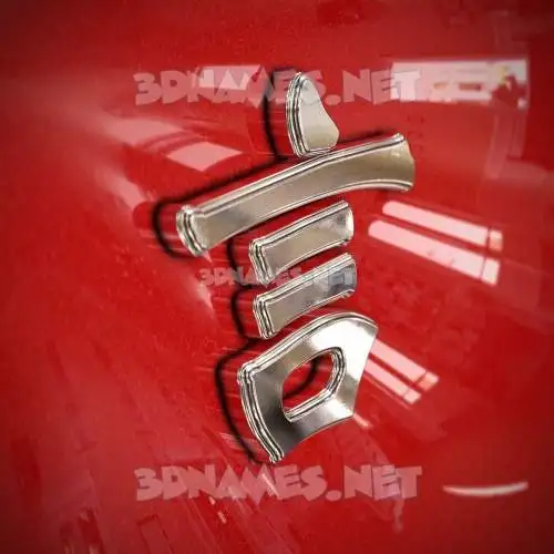 言 in Car Paint style - 3D name wallpaper 言 in Car Paint style - 3D name wallpaper