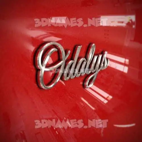 odalys in Car Paint style - 3D name wallpaper odalys in Car Paint style - 3D name wallpaper