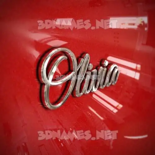 olivia in Car Paint style - 3D name wallpaper olivia in Car Paint style - 3D name wallpaper