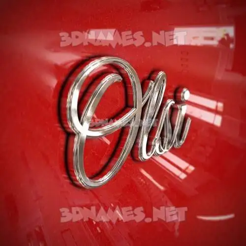 olsi in Car Paint style - 3D name wallpaper olsi in Car Paint style - 3D name wallpaper