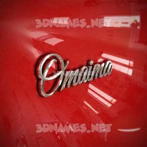 omaima in Car Paint style - 3D name wallpaper omaima in Car Paint style - 3D name wallpaper