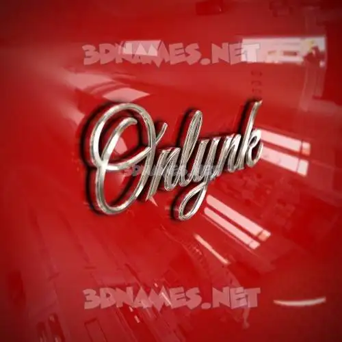 onlynk in Car Paint style - 3D name wallpaper
