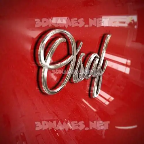 osaf in Car Paint style - 3D name wallpaper osaf in Car Paint style - 3D name wallpaper