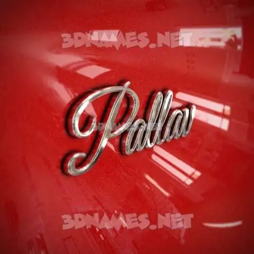 pallav in Car Paint style - 3D name wallpaper
