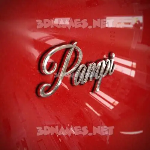 pampi in Car Paint style - 3D name wallpaper pampi in Car Paint style - 3D name wallpaper