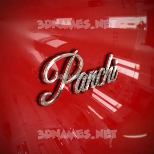 panchi in Car Paint style - 3D name wallpaper panchi in Car Paint style - 3D name wallpaper