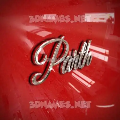 parth in Car Paint style - 3D name wallpaper parth in Car Paint style - 3D name wallpaper