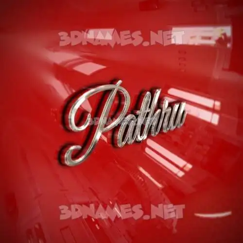 pathru in Car Paint style - 3D name wallpaper pathru in Car Paint style - 3D name wallpaper