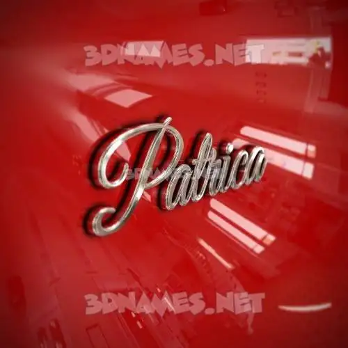 patrica in Car Paint style - 3D name wallpaper patrica in Car Paint style - 3D name wallpaper