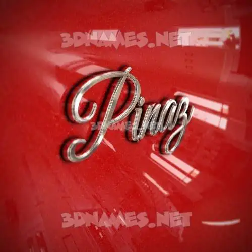 pinaz in Car Paint style - 3D name wallpaper pinaz in Car Paint style - 3D name wallpaper