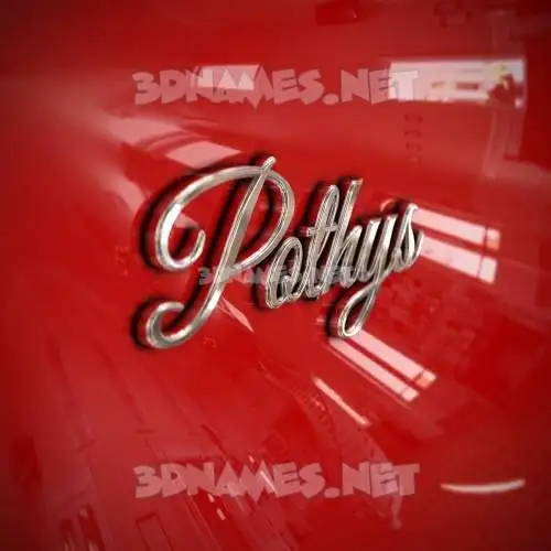 pothys in Car Paint style - 3D name wallpaper pothys in Car Paint style - 3D name wallpaper