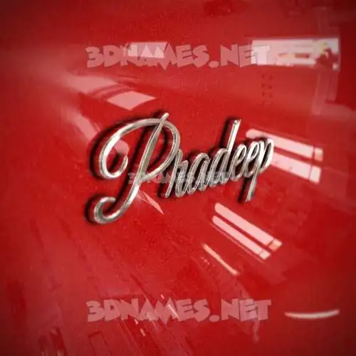 pradeep in Car Paint style - 3D name wallpaper pradeep in Car Paint style - 3D name wallpaper