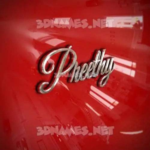 preethy in Car Paint style - 3D name wallpaper preethy in Car Paint style - 3D name wallpaper