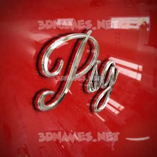 psg in Car Paint style - 3D name wallpaper psg in Car Paint style - 3D name wallpaper
