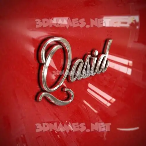 qasid in Car Paint style - 3D name wallpaper qasid in Car Paint style - 3D name wallpaper