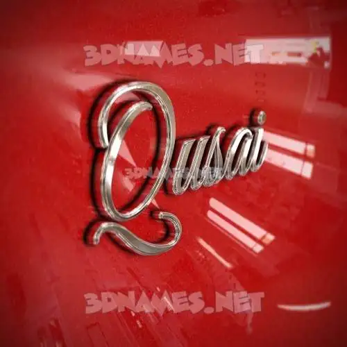 qusai in Car Paint style - 3D name wallpaper qusai in Car Paint style - 3D name wallpaper