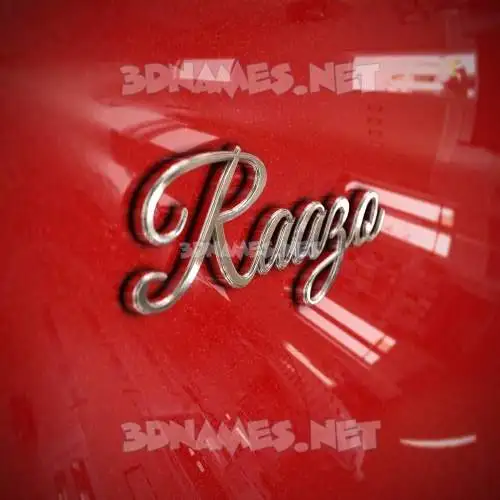 raazo in Car Paint style - 3D name wallpaper raazo in Car Paint style - 3D name wallpaper