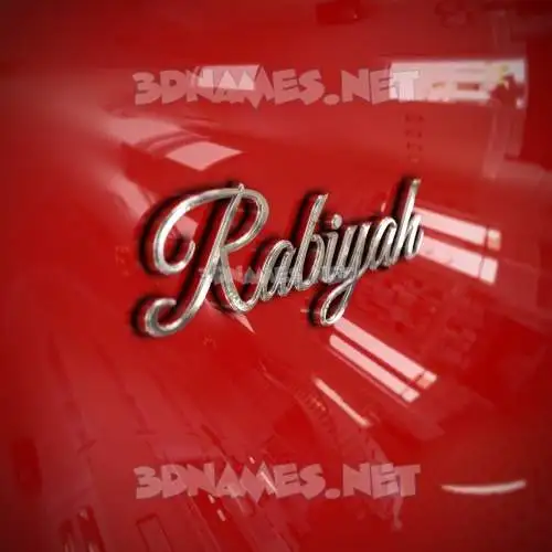 rabiyah in Car Paint style - 3D name wallpaper rabiyah in Car Paint style - 3D name wallpaper