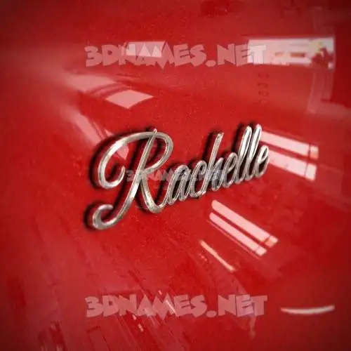 rachelle in Car Paint style - 3D name wallpaper