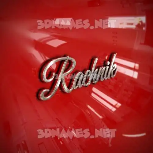 rachnik in Car Paint style - 3D name wallpaper rachnik in Car Paint style - 3D name wallpaper