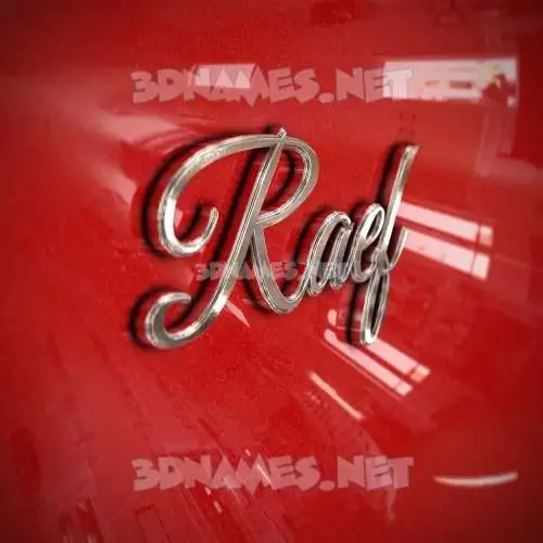 raef in Car Paint style - 3D name wallpaper raef in Car Paint style - 3D name wallpaper