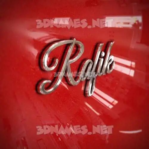 rafik in Car Paint style - 3D name wallpaper rafik in Car Paint style - 3D name wallpaper