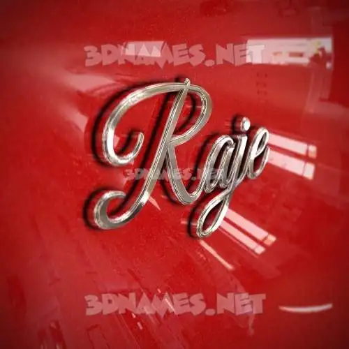 raje in Car Paint style - 3D name wallpaper raje in Car Paint style - 3D name wallpaper