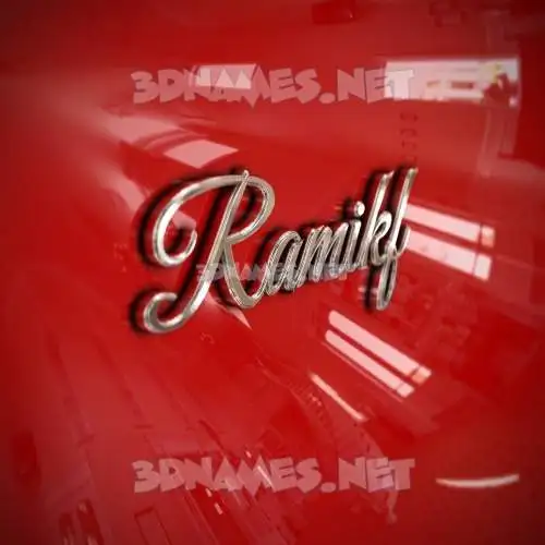 ramikf in Car Paint style - 3D name wallpaper ramikf in Car Paint style - 3D name wallpaper