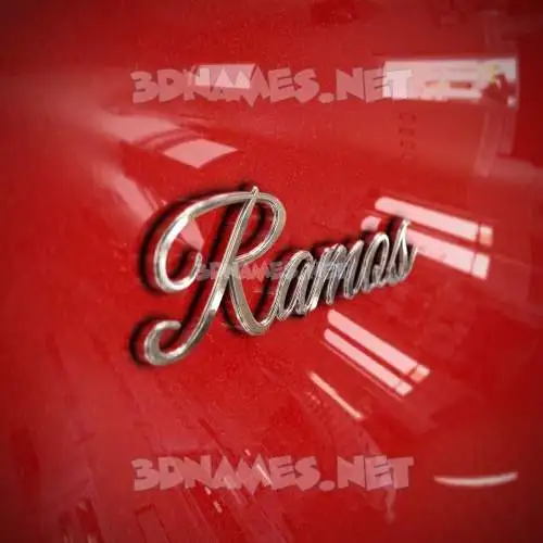 ramos in Car Paint style - 3D name wallpaper ramos in Car Paint style - 3D name wallpaper