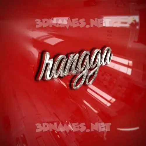 rangga in Car Paint style - 3D name wallpaper rangga in Car Paint style - 3D name wallpaper
