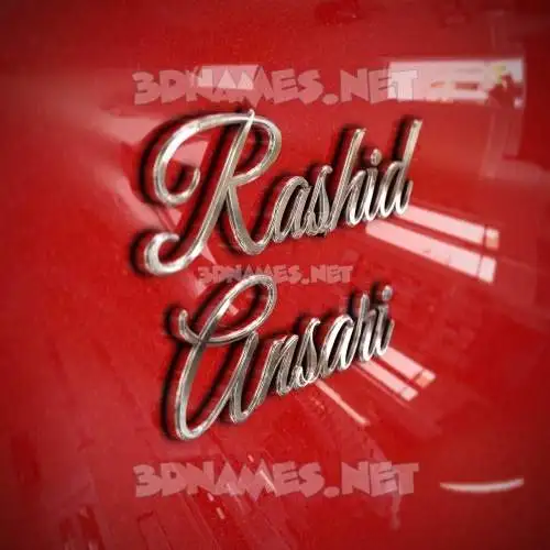 rashid ansari in Car Paint style - 3D name wallpaper rashid ansari in Car Paint style - 3D name wallpaper