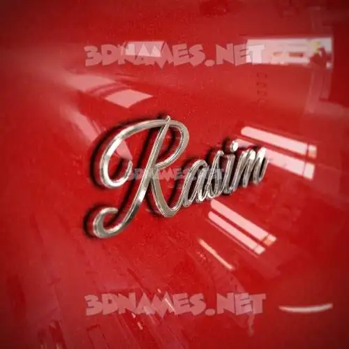 rasim in Car Paint style - 3D name wallpaper rasim in Car Paint style - 3D name wallpaper