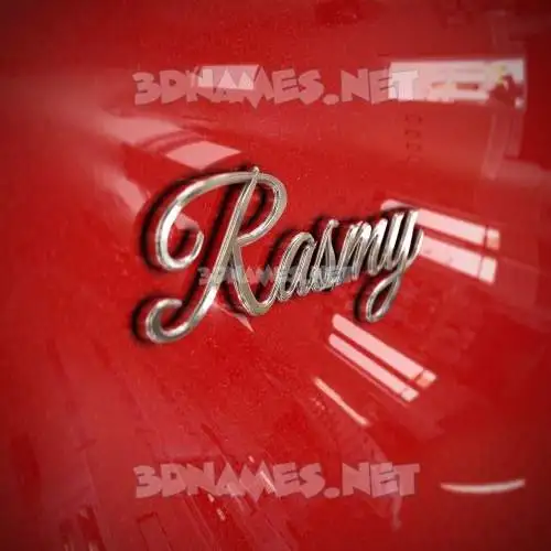 rasmy in Car Paint style - 3D name wallpaper rasmy in Car Paint style - 3D name wallpaper
