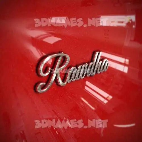 rawdha in Car Paint style - 3D name wallpaper rawdha in Car Paint style - 3D name wallpaper