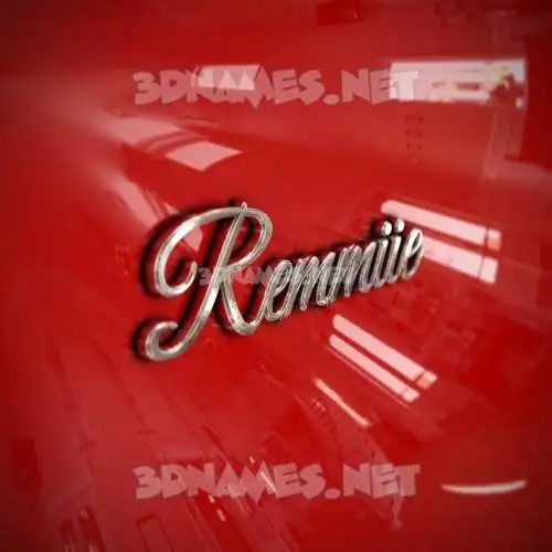 remmiie in Car Paint style - 3D name wallpaper remmiie in Car Paint style - 3D name wallpaper