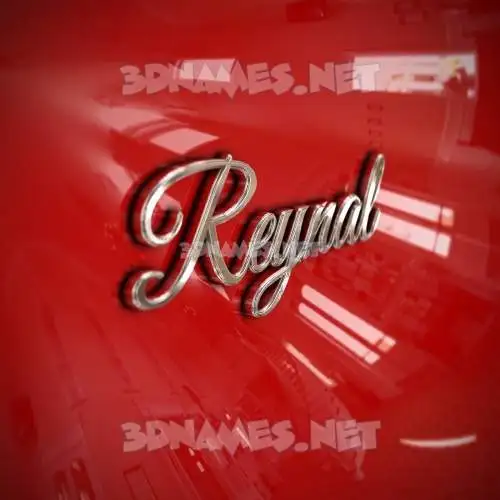 reynal in Car Paint style - 3D name wallpaper