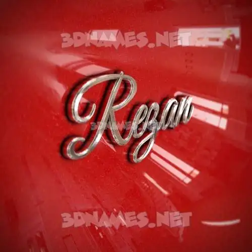rezan in Car Paint style - 3D name wallpaper rezan in Car Paint style - 3D name wallpaper