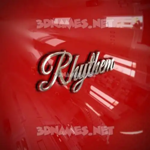 rhythem in Car Paint style - 3D name wallpaper rhythem in Car Paint style - 3D name wallpaper