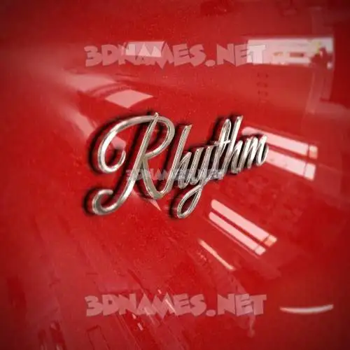 rhythm in Car Paint style - 3D name wallpaper rhythm in Car Paint style - 3D name wallpaper