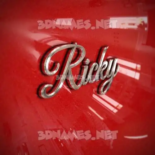 ricky in Car Paint style - 3D name wallpaper ricky in Car Paint style - 3D name wallpaper
